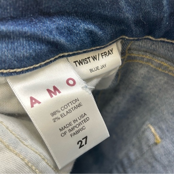 Amo Twist with Fray Hem Skinny Jeans Size 27 - Picture 10 of 11
